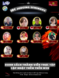 Danh sách thành viên tham gia hội thảo IBC Judging Seminars