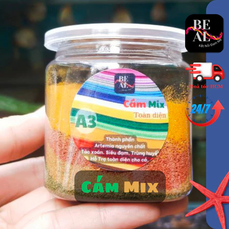 Cám mix 50g, hỗ trợ toàn diện cho cá