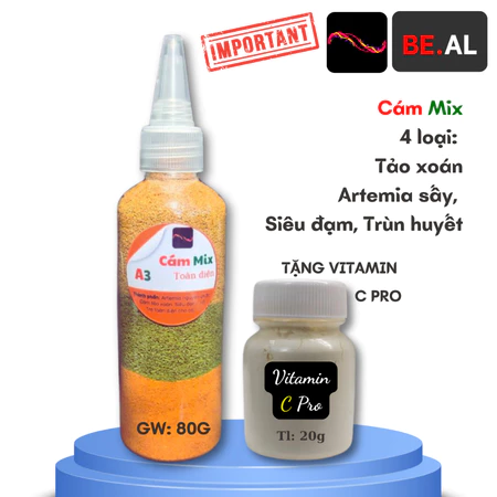 Cám mix 50ml, hỗ trợ toàn diện cho cá