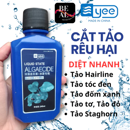 Thuốc diệt tảo Algaecide 245ml – tẩy rong rêu tảo hồ cá